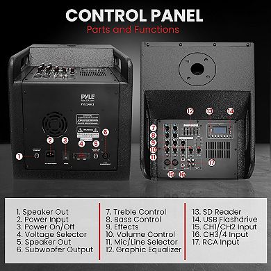 Pyle Line Array Column Speaker - Professional and