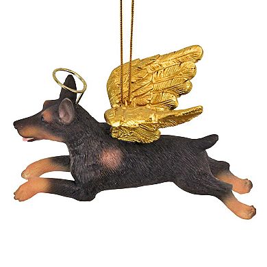 Honor the Pooch: Doberman Holiday Dog Angel Ornament