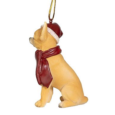 Chihuahua Holiday Dog Ornament Sculpture