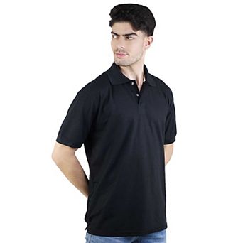 Men's Short Sleeve Solid Stretch Performance Polo Shirt