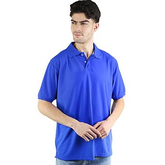Men's Short Sleeve Solid Stretch Performance Polo Shirt
