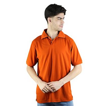 Men's Short Sleeve Solid Stretch Performance Polo Shirt
