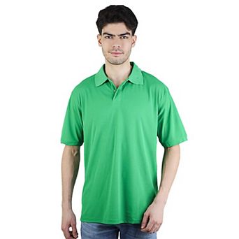 Men's Short Sleeve Solid Stretch Performance Polo Shirt