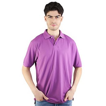 Men's Short Sleeve Solid Stretch Performance Polo Shirt