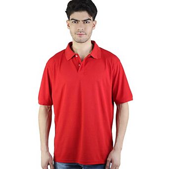 Men's Short Sleeve Solid Stretch Performance Polo Shirt