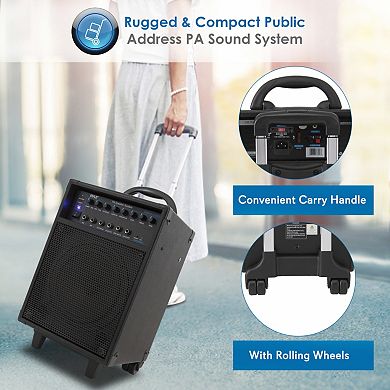 Pyle Wireless Portable PA Speaker System - Bluetooth