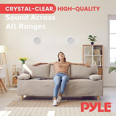 Pyle 5.25" Ceiling Wall Mount Speakers - 2-Way