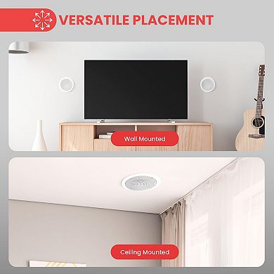 Pyle 5.25" Ceiling Wall Mount Speakers - 2-Way