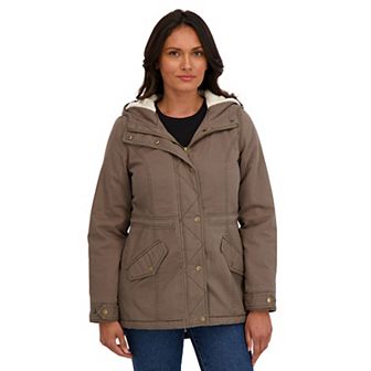 Juniors' Sebby Cozy Lined Cotton Twill Anorak