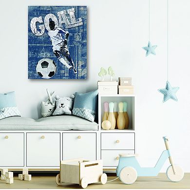 COURTSIDE MARKET Soccer Goal 16x20 Canvas