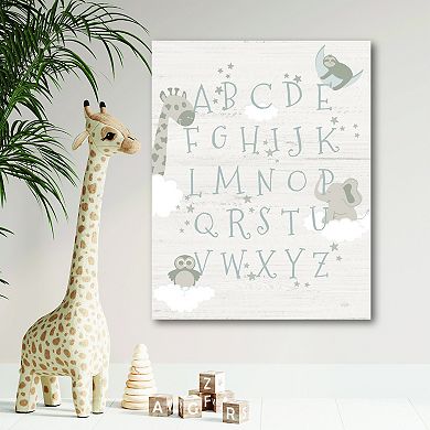 COURTSIDE MARKET Learn Your Abc Jungle 16x20 Canvas