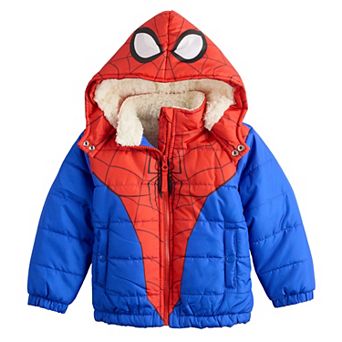 Toddler Marvel Spider-Man Hooded Puffer Jacket