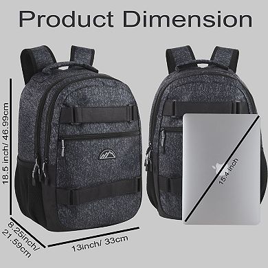 Mountain Edge Skate Strap Backpack with Laptop Sleeve
