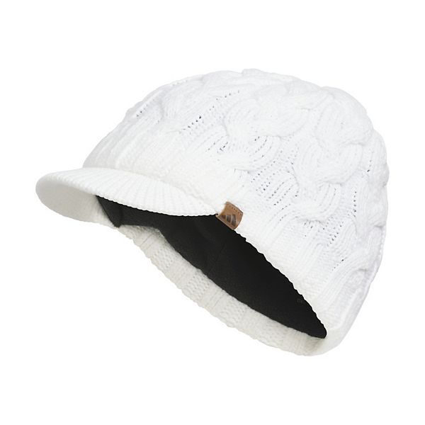 Adidas Womens Crystal 2 Climawarm Beanie Adidas Cable Knit Hat Cap Fleece Lined Climawarm Crystal  main image 4
