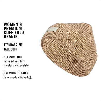 Women's adidas Premium Cuff Fold Beanie