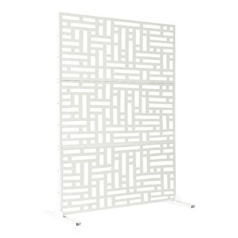 Oakland Living 6' x 4' Freestanding Geometric Metal Privacy Screen Room Divider