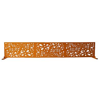 Oakland Living 6' x 4' Freestanding Metal Privacy Screen Room Divider
