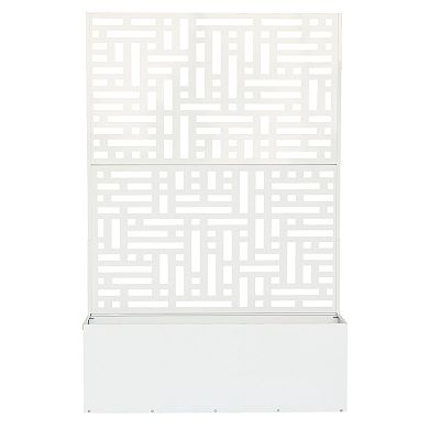 Oakland Living 6' x 4' Freestanding Metal Privacy Screen Room Divider