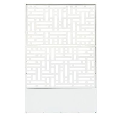 Oakland Living 6' x 4' Freestanding Metal Privacy Screen Room Divider