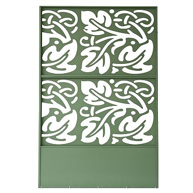 Oakland Living 6' x 4' Freestanding Metal Privacy Screen Room Divider