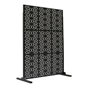 Oakland Living 6' x 4' Freestanding Geo Star Metal Privacy Screen Room Divider