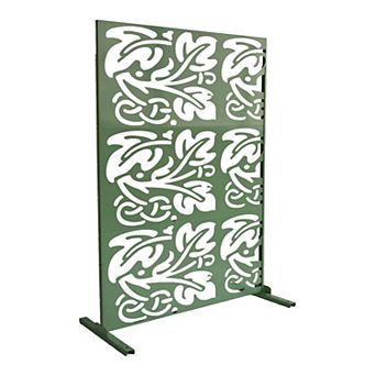 Oakland Living 6' x 4' Freestanding Leafy Metal Privacy Screen Room Divider