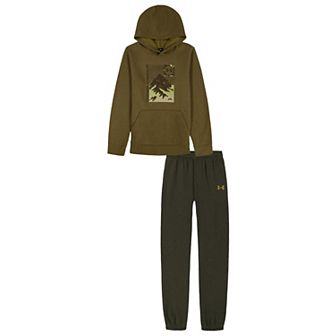 Boys 8-20 Under Armour 2 pc Grid Scape Hoodie & Joggers Set