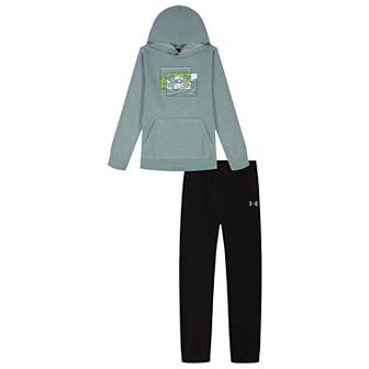 Boys 8-20 Under Armour 2 pc Base Layer Hoodie & Pants Set