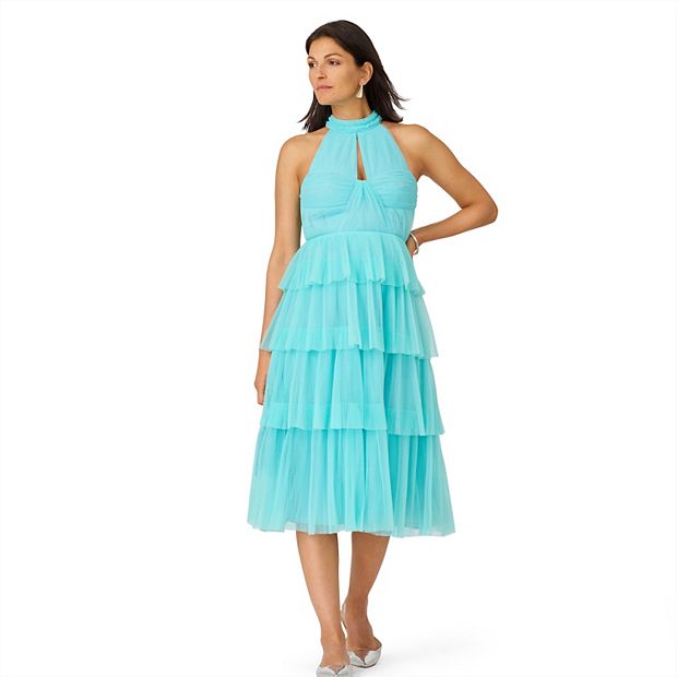 knee length dresses for ladies T-Tahari Halter Midi Dress main image 1