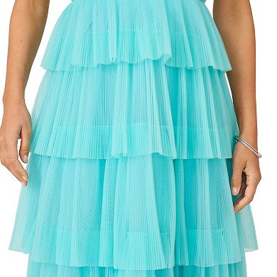 Women's J. Mendel Halter Tiered Midi Dress