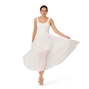 Women's J. Mendel Print Twist Pleated Midi Dress