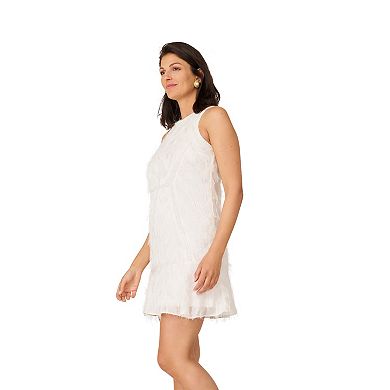 Women's J. Mendel Fringe & Beaded Mini Dress