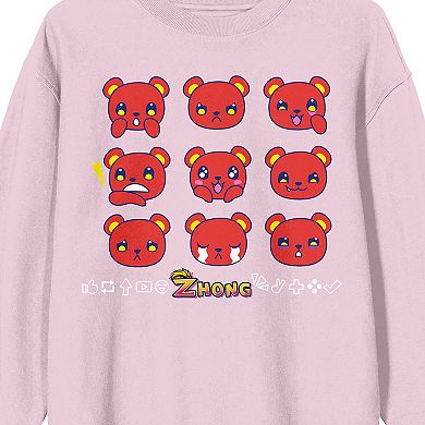 Men's Zhong Nine Facial Expression Long Sleeve Tee