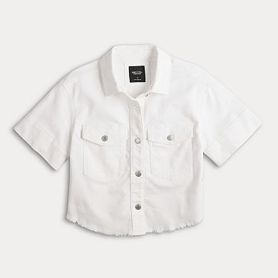 Women's Simply Vera Vera Wang Short Sleeve Denim Jacket