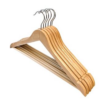 Belle Maison 6 pk Wooden Hangers Set