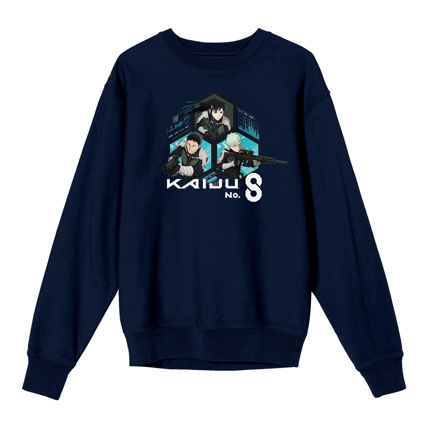 T-shirt Manga Kaiju N°8 - Personnages Soushirou Hoshina, Kafka Hibino, Mina Ashiro | Coton/polyester - 3