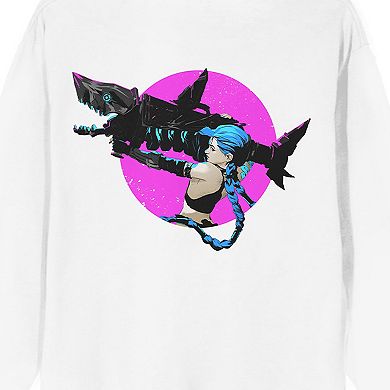 Men's Arcane League Of Legend Jinx Long Sleeve Tee