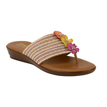 Italian Shoemakers Klaire Women's Stacked Floral Sandals