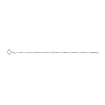 Jewelry Essentials Sterling Silver 2+2 in Rope Chain Extender