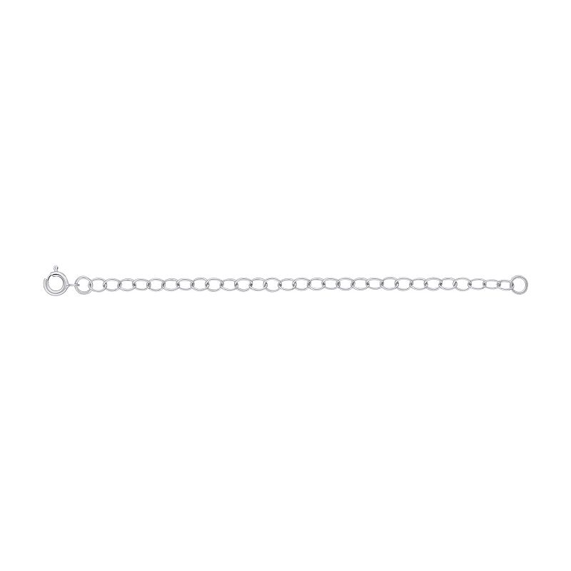 Jewelry Essentials 14k Gold 3-in. Cable Chain Extender, Women's, Size: 3", 14k White Gold