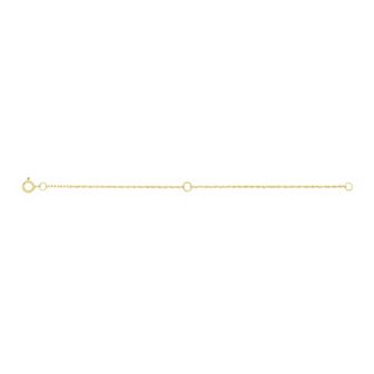 Jewelry Essentials 14k Gold 2+2 in Rope Chain Extender