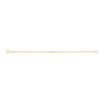 Jewelry Essentials 14k Gold 2+2 in 1.5 mm Rope Chain Extender