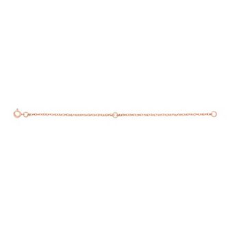 Jewelry Essentials 14k Gold 2+2 in 1.5 mm Rope Chain Extender