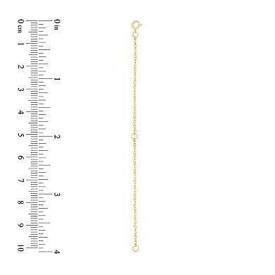 Jewelry Essentials 14k Gold 2+2-in. 1.5 mm Rope Chain Extender