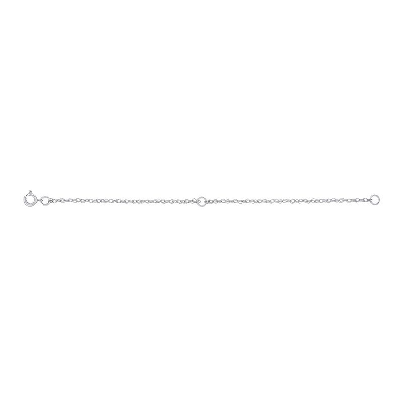 Jewelry Essentials 10k Gold 2+2-in. Rope Chain Extender, Women's, Size: 2-4" ADJ, 10k White Gold