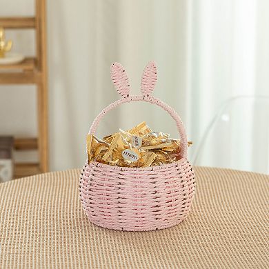 Easter Bunny Ear Basket with Handle