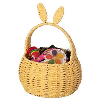 Easter Bunny Ear Basket with Handle