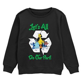 Boys 8-20 Sesame Street Let's All Do Our Part Graphic Fleece
