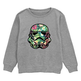 Boys 8-20 Star Wars Floral Storm Trooper Helmet Graphic Fleece