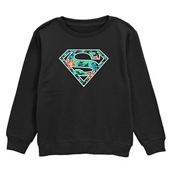 Boys 8-20 DC Comics Superman Tropical Print Logo Graphic Fleece